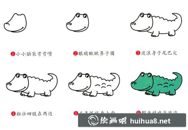 鱷魚簡筆畫