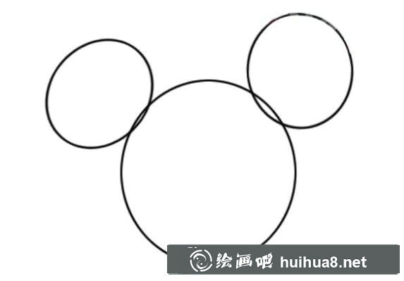 米老鼠簡筆畫第一步