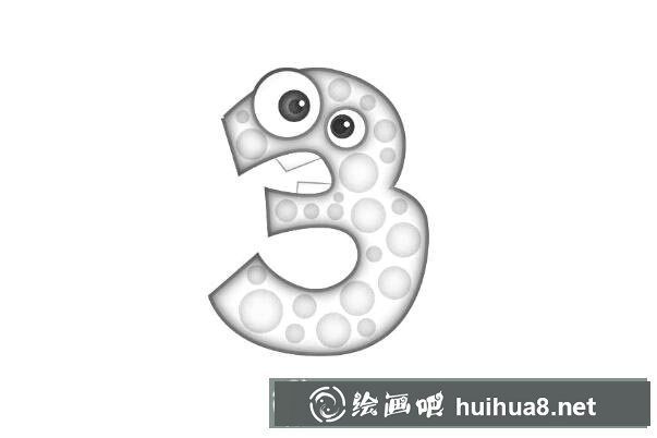 數(shù)字簡筆畫3