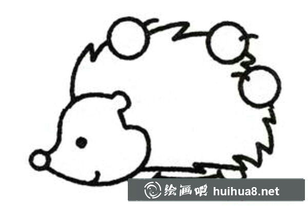 刺猬簡(jiǎn)筆畫(huà)步驟