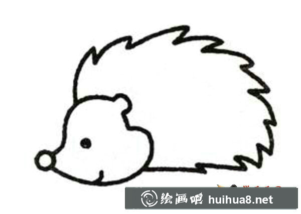 刺猬簡(jiǎn)筆畫(huà)教程