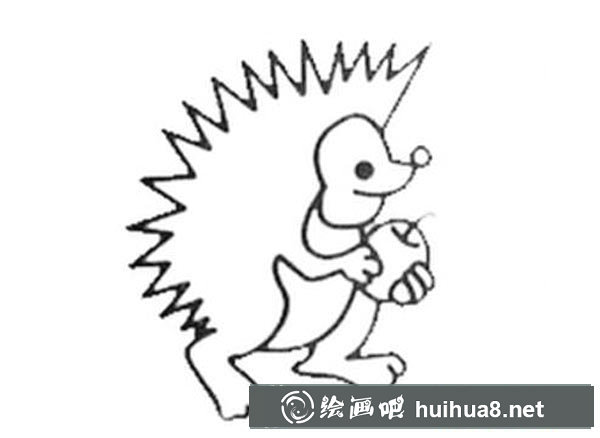 刺猬簡筆畫