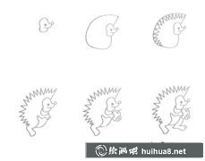 學(xué)會(huì)畫(huà)刺猬簡(jiǎn)筆畫(huà)技巧圖解