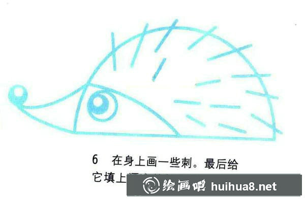 刺猬簡筆畫