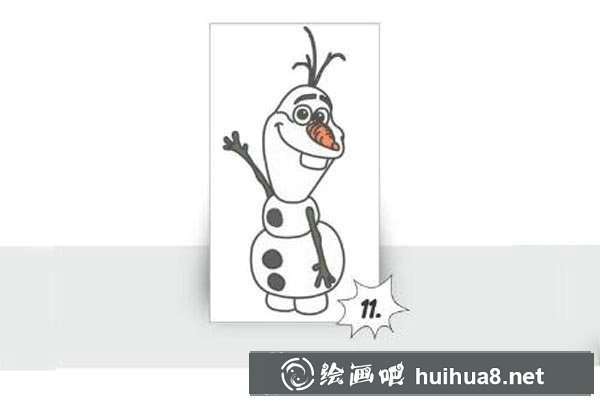 冰雪奇緣彩鉛畫