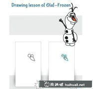 冰雪奇緣彩鉛繪雪人技巧解析