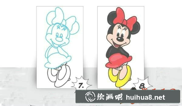 米妮簡(jiǎn)筆畫