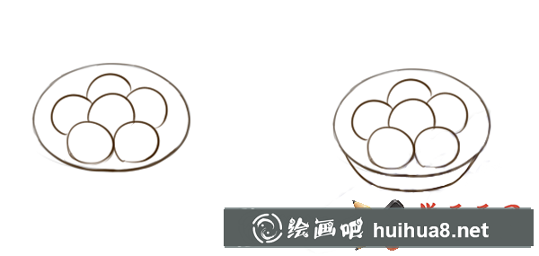 湯圓怎么畫
