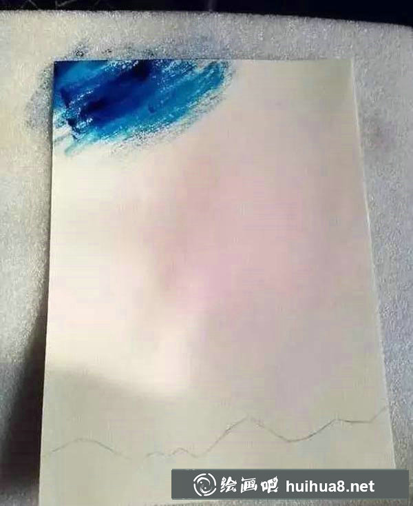 水粉手繪星空教程