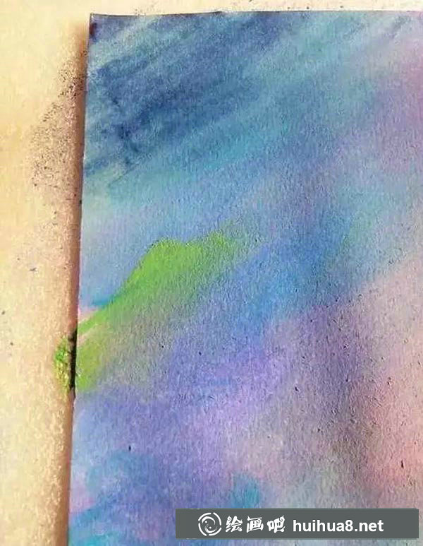水粉畫星空教程