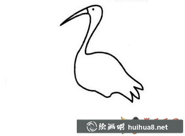 丹頂鶴簡(jiǎn)筆畫步驟