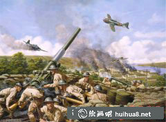 二戰(zhàn)油畫士兵大炮戰(zhàn)機(jī)高清鑒賞