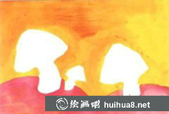 兒童水粉畫教程小蘑菇學畫