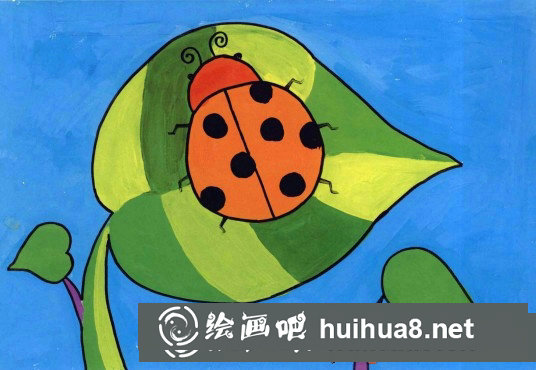 七星瓢蟲兒童畫教程步驟