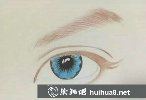 彩鉛畫眼睛怎么畫