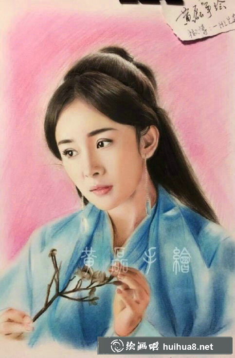 彩鉛畫：《三生三世十里桃花》楊冪彩鉛畫怎么畫