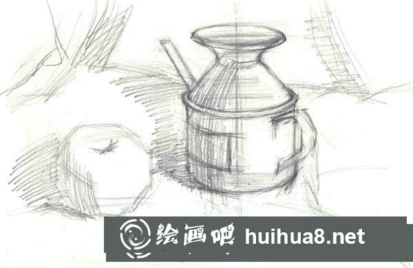 水粉蘋(píng)果的畫(huà)法步驟和水粉醋壺的繪畫(huà)技法