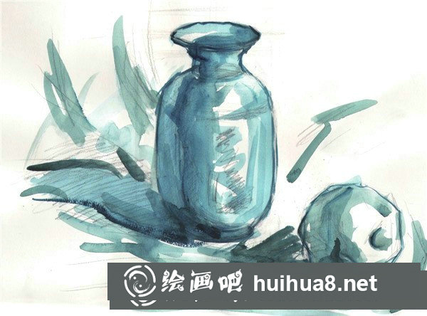 水粉畫橙子繪畫教程