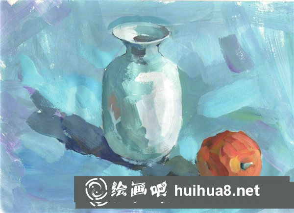 新手入門的水粉橙子繪畫教程