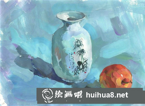 新手入門的水粉橙子繪畫教程