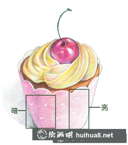 彩鉛畫顏色深淺對(duì)比
