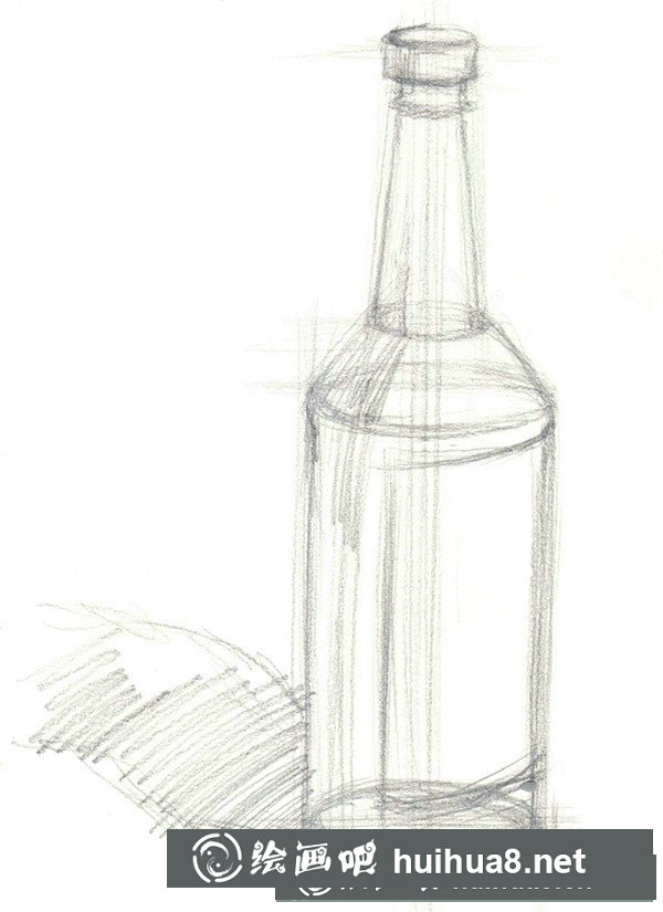 水粉靜物技法之水粉酒瓶畫法教程 水粉靜物技法之水粉酒瓶畫法教程