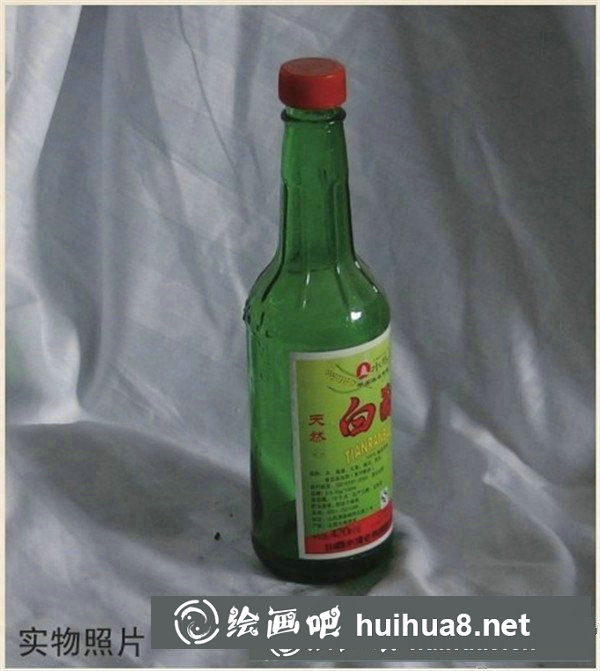 水粉靜物技法之水粉酒瓶畫法教程 水粉靜物技法之水粉酒瓶畫法教程