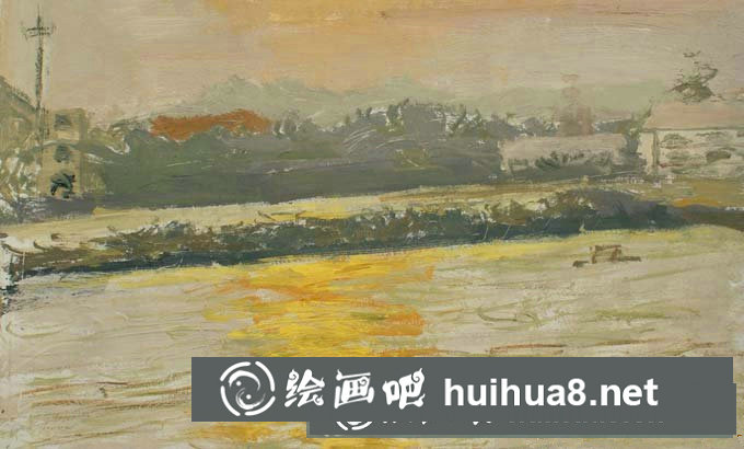 水粉風(fēng)景寫生技法：水的表現(xiàn)方法