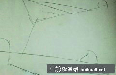 鄉(xiāng)村山水風景水粉畫作