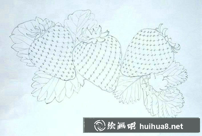 超寫實(shí)草莓彩鉛畫教程圖解 超寫實(shí)草莓彩鉛畫教程圖解