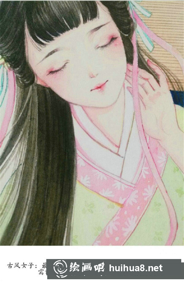 水彩畫(huà)古風(fēng)人物