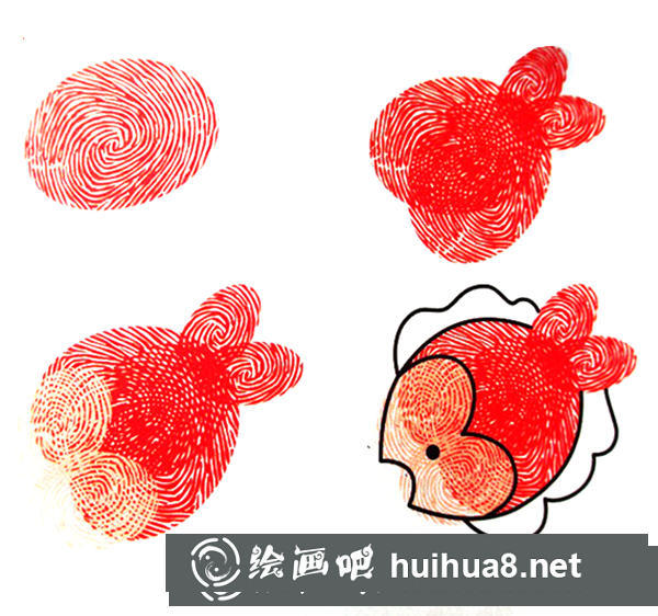 如何畫兒童趣味指印畫