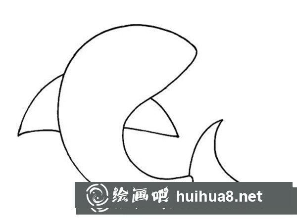 兒童動(dòng)物水彩畫(huà)：大鯊魚(yú)畫(huà)法步驟詳細(xì)教程