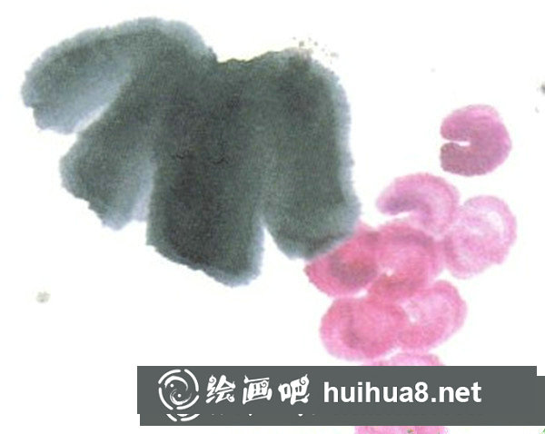 兒童國畫入門教程：葡萄的畫法