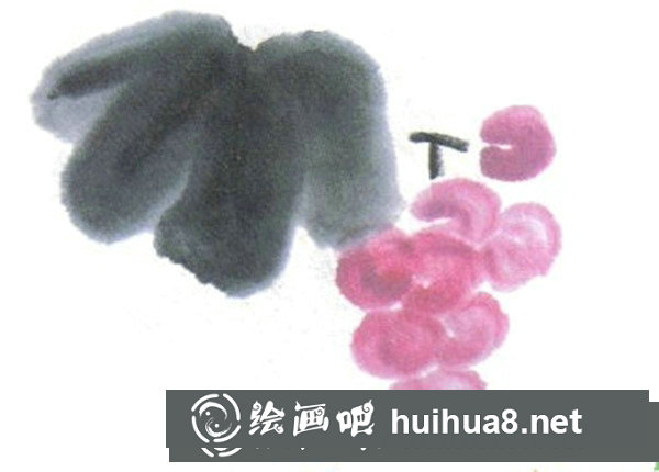 兒童國畫入門教程：葡萄的畫法