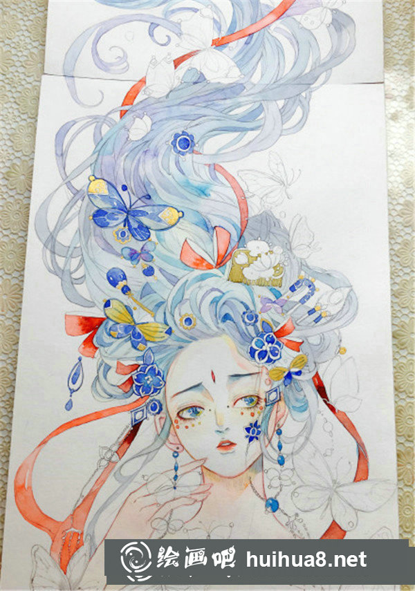 水彩畫人物