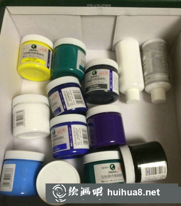 丙烯畫簡單花卉圖步驟：木槿花的畫法