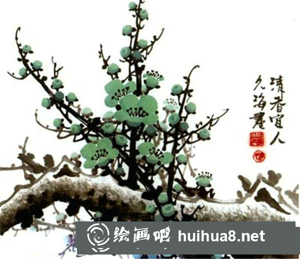 梅花國畫簡單畫法