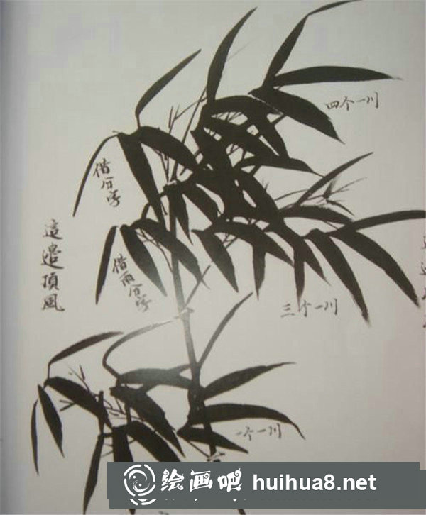 風(fēng)竹畫法
