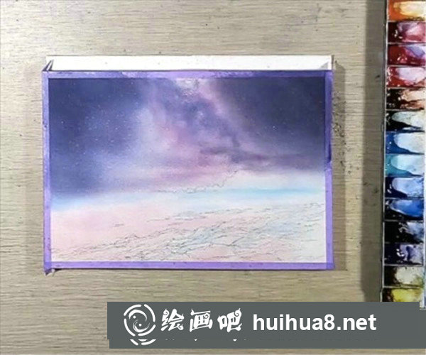 水彩畫星空簡單教程