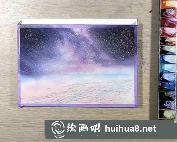水彩畫星空簡單教程
