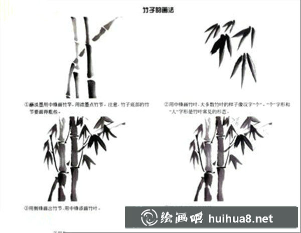 國(guó)畫(huà)竹葉的畫(huà)法步驟