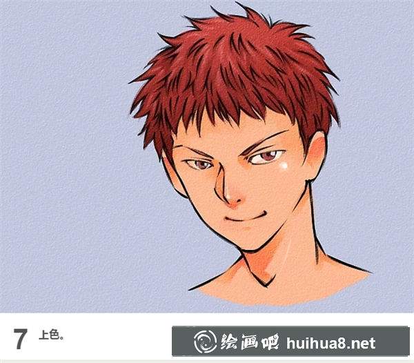 漫畫人物男生頭發(fā)畫法