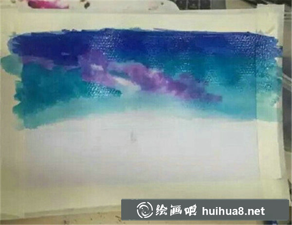 水彩畫簡單畫星空