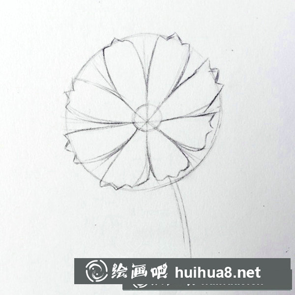簡(jiǎn)單彩鉛花朵教程圖解:七色花的畫法 簡(jiǎn)單彩鉛花朵教程圖解:七色花的畫法