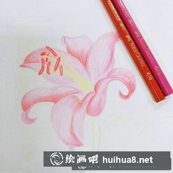 溫馨彩鉛畫向日葵教程