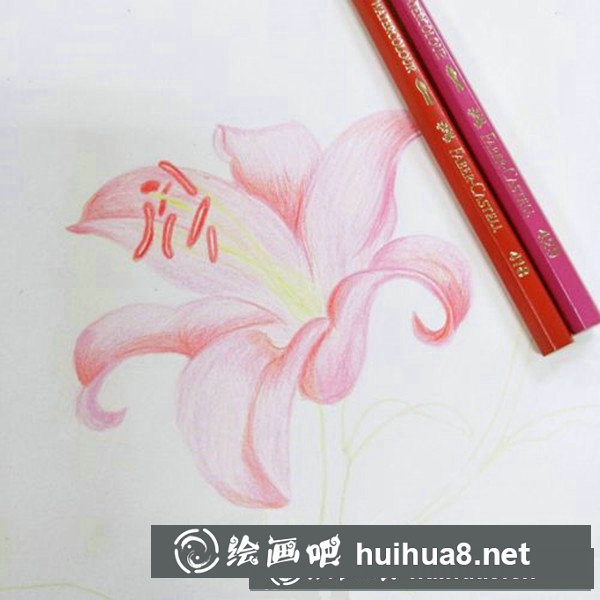 溫馨彩鉛畫向日葵教程