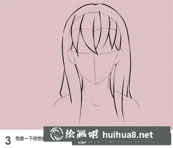 漫畫(huà)女生長(zhǎng)頭發(fā)畫(huà)法