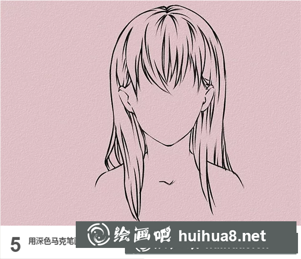 漫畫(huà)女生長(zhǎng)頭發(fā)畫(huà)法