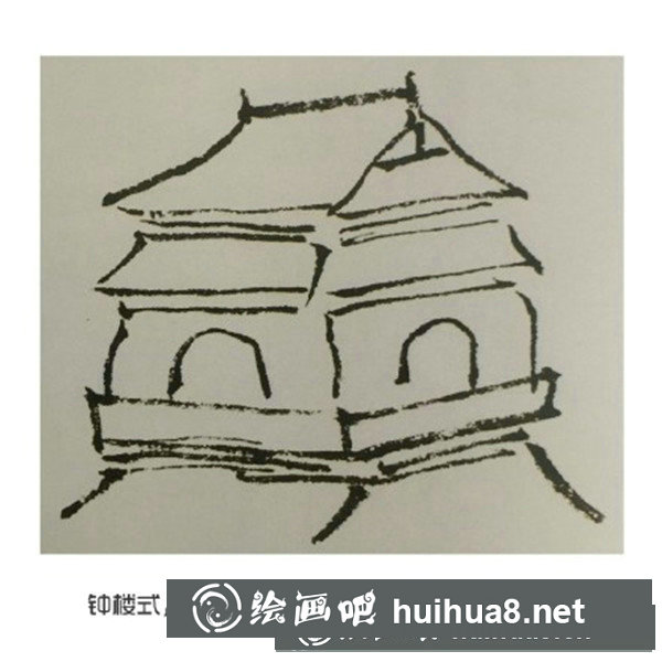 國畫亭子的畫法